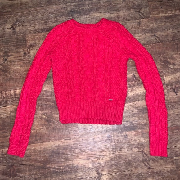 Red A&F Sweater - Picture 1 of 3